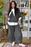 Bennie Quirky Barrel Pant Graphite